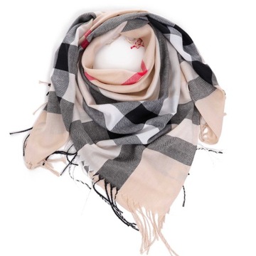 Женский кашемировый клетчатый шарф, женские шарфы
