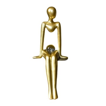 Siedzący pomysłl Statua Abstrakcyjna figurka
