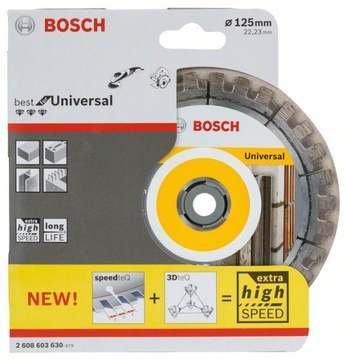 Универсальный алмазный диск Bosch Best для штроборезов 125 мм по железобетону