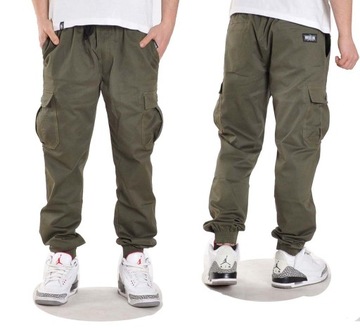 Spodnie L Bossline Cargo Jogger joggery army khaki