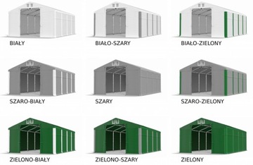 Палатка для сельскохозяйственного склада 4x8 м [3 м] DAS 560 Вт