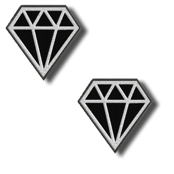2 szt Naszywka Aplikacja Termo Modne Diament 60mm