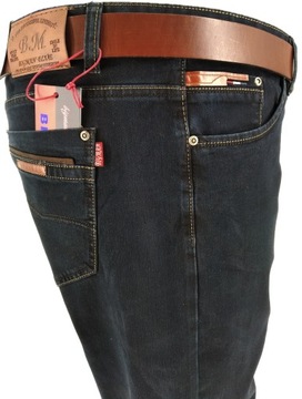 SPODNIE MĘSKIE JEANS GRANAT BM081 W45 116-119 CM