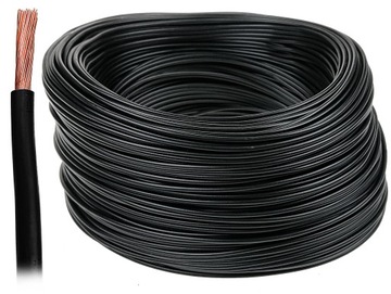 Przewód kabel linka LGY 0,5mm2 czarny 0,5 10m