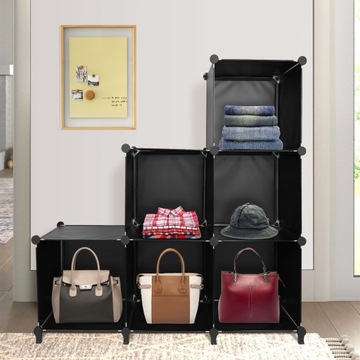 SZAFA DLA DOROSŁYCH DUŻA SZAFA MODUŁOWA PLASTIKOWA 6 KOSTEK 105X35X105CM