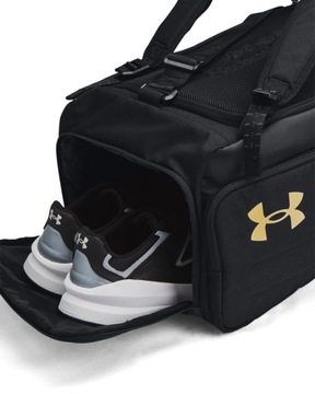 UNDER ARMOUR TORBA SPORTOWA Z FUNKCJĄ PLECAKA 2IN1 CONTAIN SM DUO CZARNY