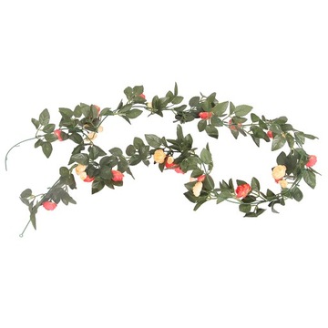 2. Rose Camellia Hanging Garland Flower Orange