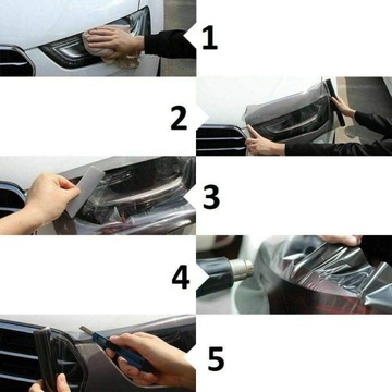 ПЛЕНКА ДЛЯ ЛАМП - LIGHT GLOSS ЧЕРНАЯ ПЕРЕДНИЕ И ЗАДНИЕ ФОНАРИ