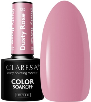 CLARESA DUSTY ROSE LAKIER HYBRYDOWY NR 8 RÓŻOWY