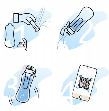 Серый фильтр бутылка Dafi 0,7 + 2 вставки