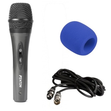 Mikrofon dynamiczny Fenton DM 105 kabel XLR - XLR