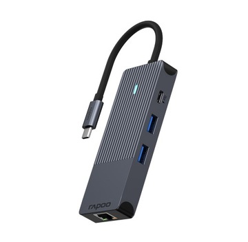 Многопортовый адаптер RAPOO USB C 8в1