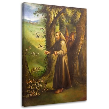 OBRAZ NA PŁÓTNIE Święty Franciszek z Asyżu 60x90