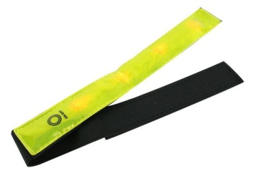 OPASKA ODBLASKOWA LED 3X45cm Diody LED na całej powierzchni ŻÓŁTA