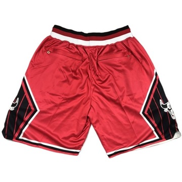 Мужские баскетбольные шорты с вышивкой Chicago Bulls, красные, XXL