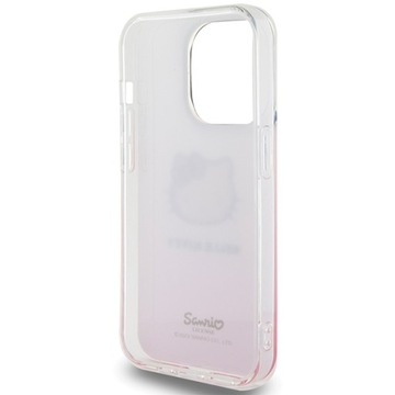 Чехол Hello Kitty IML Gradient Electrop Kitty Head для iPhone 14 Pro Max — розовый