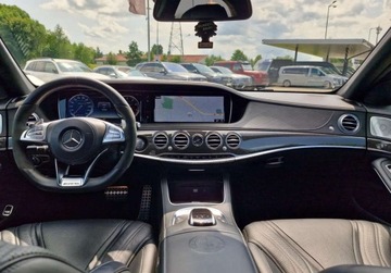 Mercedes Klasa S W222 Limuzyna wersja długa AMG S 63 AMG 585KM 2016 Mercedes-Benz Klasa S 63 AMG 4MATIC L Salon Polska Niski przebieg Desig, zdjęcie 10