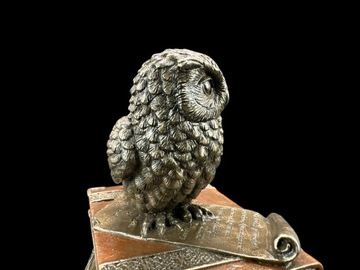 скульптура-статуэтка SMALL BOX OWL ON BOOKS VERONESE (WU75509A4)