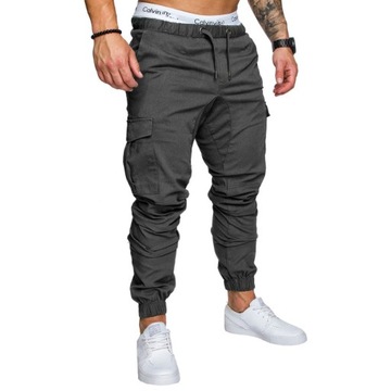 Men Cargo Pants Summer Work Trousers Stretch Waist