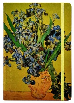 Notatnik Irysy Gogh tłoczony A5 notes na gumkę