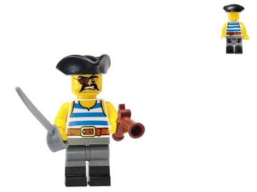 LEGO Pirates - Pirat + szabla + pistolet !