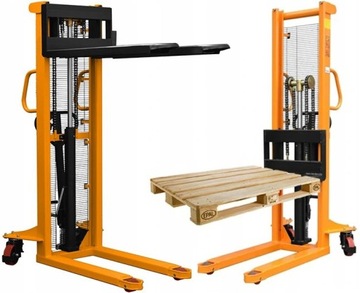 PALECIAK WÓZEK PALETOWY MASZTOWY 1000 kg 1600 mm