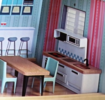 ДЕРЕВЯННЫЙ КУКОЛЬНЫЙ ДОМ С ЛИФТОМ / 80см