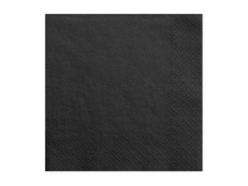 Serwetki czarne 33x33cm 20szt