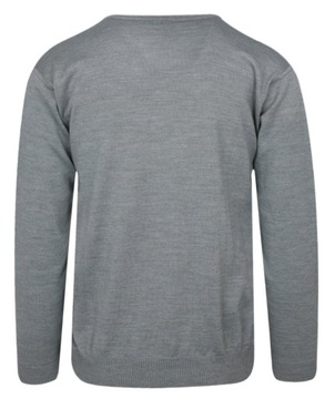Jasny Szary Sweter V-neck MAX SHELDON XL