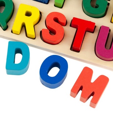 ДЕРЕВЯННАЯ ПАЗЛ-СОРТИРОВКА МОНТЕССОРИ АЛФАВИТ ЦИФРЫ ИЗУЧЕНИЕ БУКВ БУКВЫ