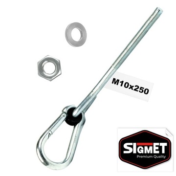 Hak huśtawkowy karabińczyk M10x250