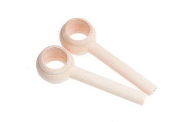 Wspornik drewniany pojedynczy do karnisza karnisz fi 28 mm Surowy 2 szt