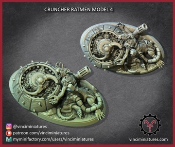 Cruncher Ratmen Set 4 - Vinciminiatures - Druk 3D