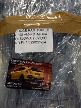 jeep dodge ram 1500 3,0 crd miska VM63D ecodiesel