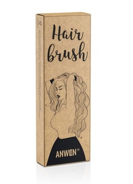 ДЕРЕВЯННАЯ ЩЕТКА ДЛЯ ВОЛОС ANWEN, ФИОЛЕТОВАЯ