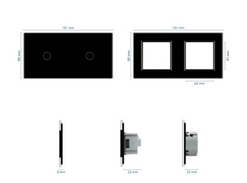 LIVOLO ТРОЙНОЙ СЕНСОРНЫЙ ПЕРЕКЛЮЧАТЕЛЬ 1+2 B