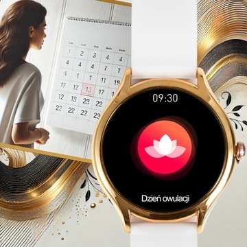 SMARTWATCH DAMSKI ZEGAREK PL MENU POWIADOMIENIA ROZMOWY SMART WATCH 3 PASKI