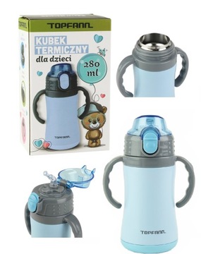 TERMOS DLA DZIECI BUTELKA BIDON NIEKAPEK 280ML