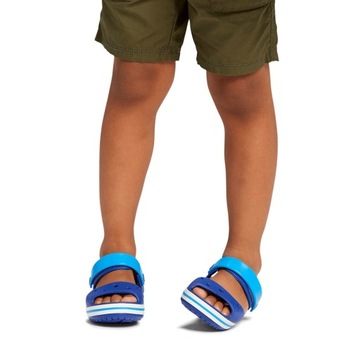 ДЕТСКИЕ САНДАЛИИ CROCS CROCBAND ШЛЕПАНЦЫ CROCS САНДАЛИИ НА липучках, размеры 34-35