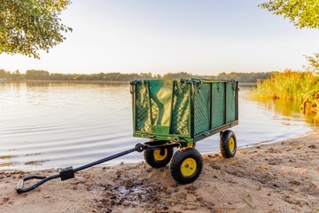 4-КОЛЕСНАЯ ТРАНСПОРТНАЯ ТЕЛЕЖКА САДОВЫЙ ПРИЦЕП