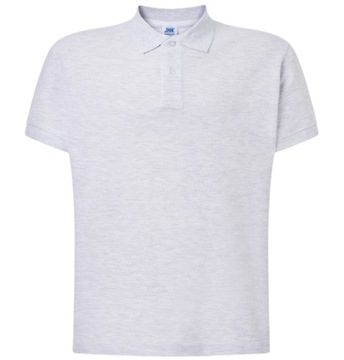 KOSZULKA POLO MĘSKA JHK 210 JASNOSZARA M