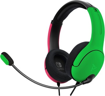 PDP Słuchawki do Nintendo SWITCH LVL40 PINK/GREEN