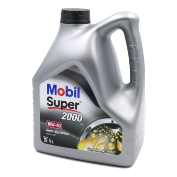 Olej silnikowy półsyntetyczny MOBIL SUPER 2000 X1 10W40 4L SL/CF, A3/B3, VW