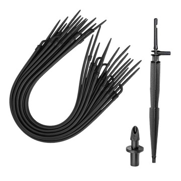 25x Emiter Kroplownik Patykowy z Wężykiem 50 cm System Nawadniania Roślin