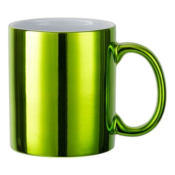 Kubek platerowany 330 ml sublimacja - jasnozielony