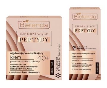 BIELENDA UJĘDR. PEPTYDY ZESTAW 40+ KREM+ SERUM