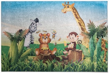 Dywan dla dzieci EMMA 2629 zwierzęta łąka 80x150