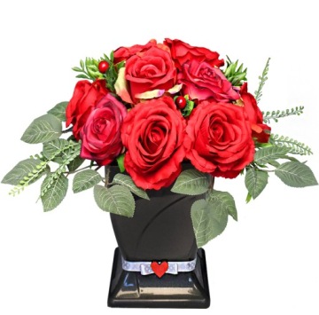 Цветочная коробка - головной убор - лила/розы