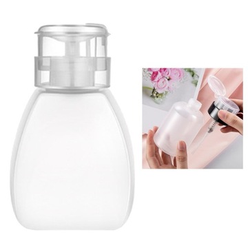 Жидкость для снятия лака с прессом Бутылка 77х120мм Прозрачная