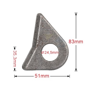 ЗАМОК ЗАМОК КОВШ-ПОГРУЗЧИК КРЮК FI 24,5 мм FT202